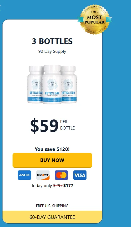 Reticlear three bottles order