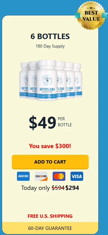 Reticlear 6 bottles